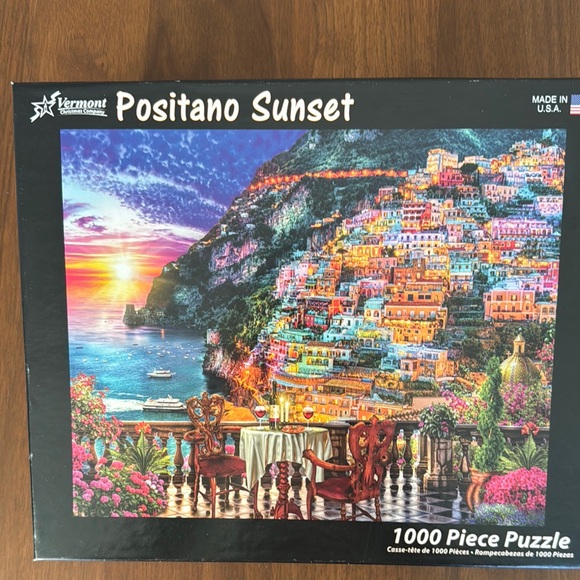 Vermont Christmas Co. Other - Positano Sunset 1000 Piece Puzzle - Multicolor